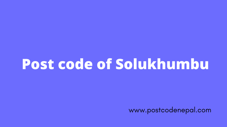 Postal code of Solukhumbu