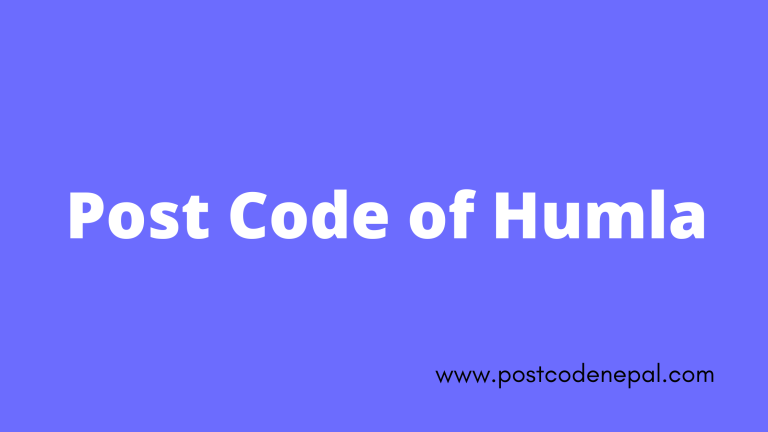 Postal code of Humla