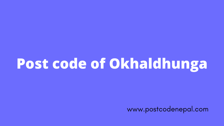 Postal code of Okhaldhunga