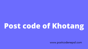 Postal code of Khotang