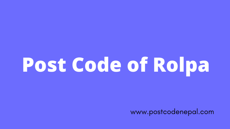 Postal code of Rolpa