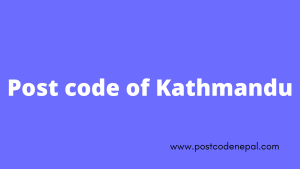 Postal code of kathmandu