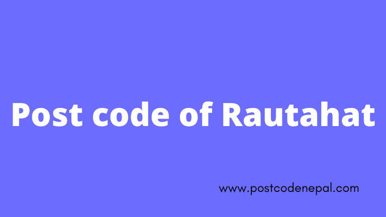 Postal code of Rautahat