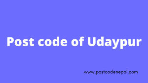 Postal code of Udaypur