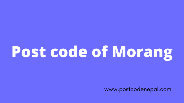 Postal code of morang