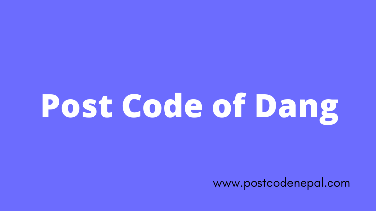 Postal code of Dang