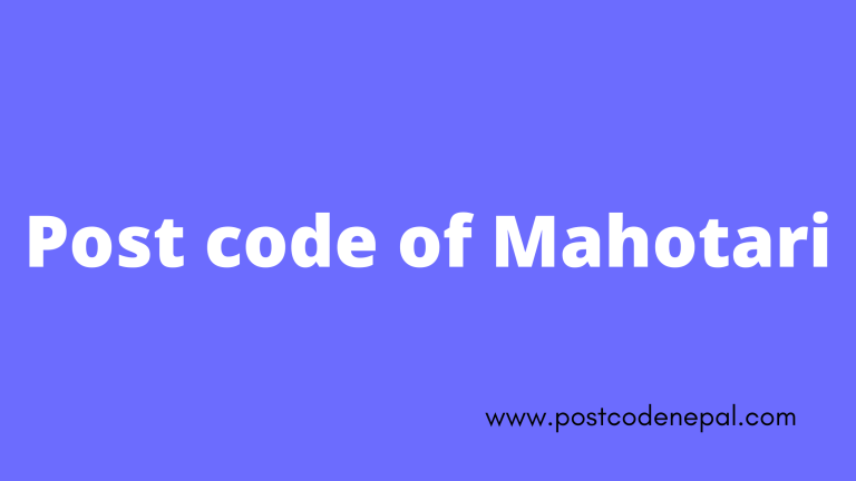 Postal code of Mahotari