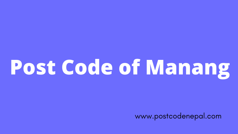 Postal code of Manang