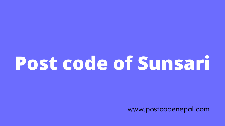 Postal code of Sunsari