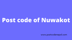 Postal code of Nuwakot