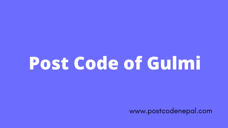 Postal code of Gulmi