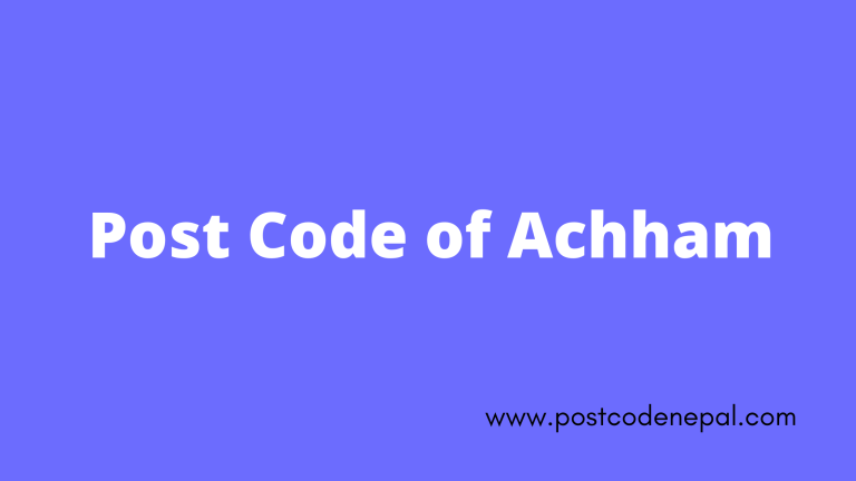 Postal code of Achham