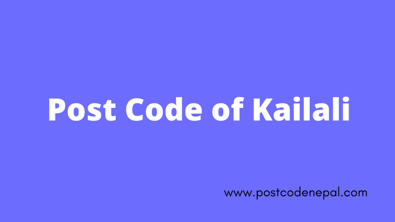 Postal code of Kailali