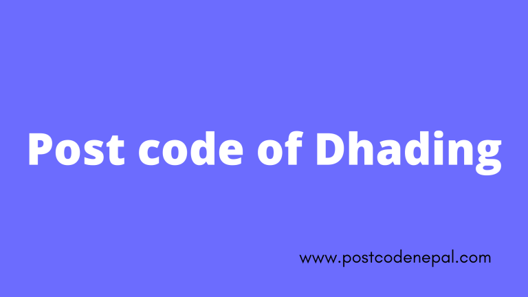 Postal code of Dhading