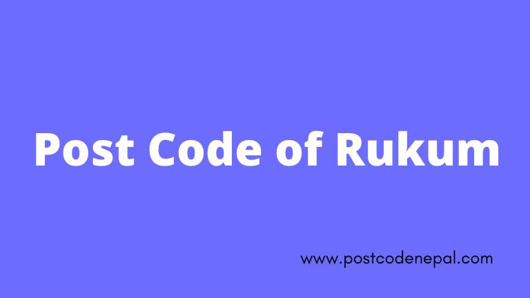 Postal code of Rukum