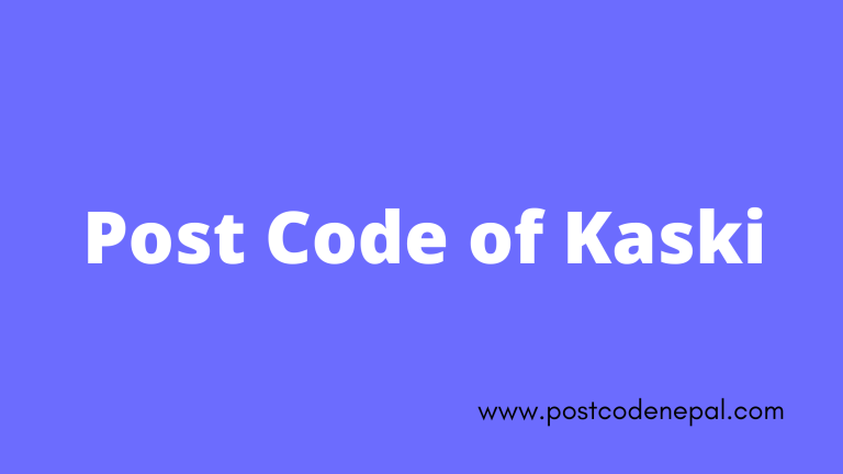 Postal code of kaski